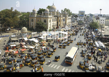 Ville de Hyderabad de Charminar, Hyderabad; Telangana; Andhra Pradesh; Inde; Asie Banque D'Images