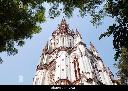 L'église de Notre Dame de Lourdes construite en 1840 est la réplique de la basilique de Lourdes ; Tiruchirappalli ; Tamil Nadu Banque D'Images