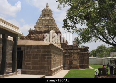 Vaikuntha perumal ; temple dédié au dieu Vishnu ; construit en l'an 674 ; 800 ; Kanchipuram district Tamilnadu état Banque D'Images