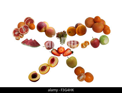 Lomtik,Plod,pamplemousse, fruits, rouge, Collection, Groupe d'objets, de section transversale, de l'alimentation. Banque D'Images