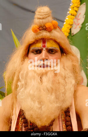 Personnage mythologique hindou ; Ramleela de Ramayan lors du festival Dussera dusera ; Inde PAS DE MR Banque D'Images