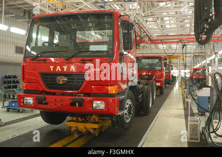 Usine de production de camions Tata Motors à Jamshedpur ; Bihar ; Inde Banque D'Images