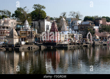 Ram Ghat sur la rivière Shipra à Ujjain city Madhya Pradesh Inde Banque D'Images