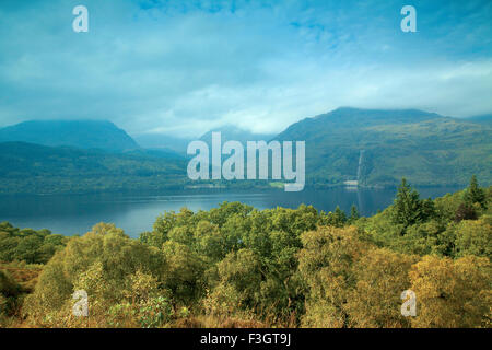 Le Loch Lomond de Inversnaid ci-dessus, le Loch Lomond et le Parc National des Trossachs, Stirlingshire Banque D'Images