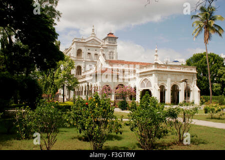 Aga Khan palace construit en 1892 par le Sultan Mohammed Shah ; Pune Maharashtra ; Inde ; Banque D'Images