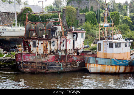 Hegarty's Boatyard, shantalla lodge baltimore Irlande Banque D'Images