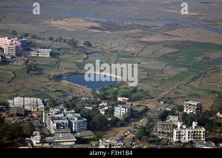 Perspective du paysage ; paysage ; Virar Bombay maintenant Mumbai Maharashtra ; Inde ; Banque D'Images