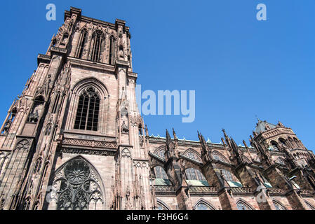 Cathédrale de Notre Dame de Strasbourg / Cathédrale Notre-Dame de Strasbourg, Alsace, France Banque D'Images