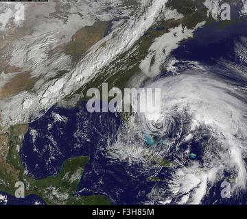 L'ouragan sandy NASA Earth Observatory Banque D'Images