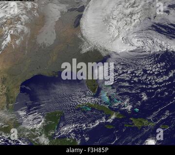 L'ouragan sandy NASA Earth Observatory Banque D'Images