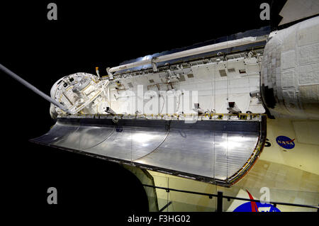 Navette spatiale à l'affiche au centre spatial Kennedy. Banque D'Images