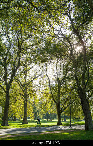 Londres, Royaume-Uni - 1ER OCTOBRE 2015 : une vue d'une sunny Hyde Park à Londres, le 1er octobre 2015. Banque D'Images