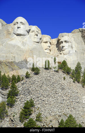 Mount Rushmore National Memorial, symbole d'Amérique situé dans les Black Hills, Dakota du Sud, USA Banque D'Images