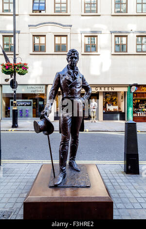 La Statue de Beau Brummell, Jermyn Street, London, UK Banque D'Images