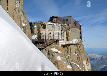 Plates-formes Veiwing, Aiguille du Midi, Massif du Mont Blanc, Chamonix, Alpes, Haute Savoie, France, Europe Banque D'Images