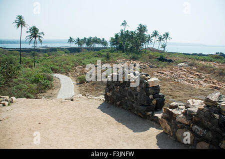 Vue latérale d'Sindhudurgh fort ; ; ; Inde Maharashtra Sindhudurg Banque D'Images