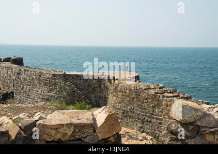 fort de Sindhudurgh ; Sindhudurg ; Maharashtra ; Inde ; Asie Banque D'Images