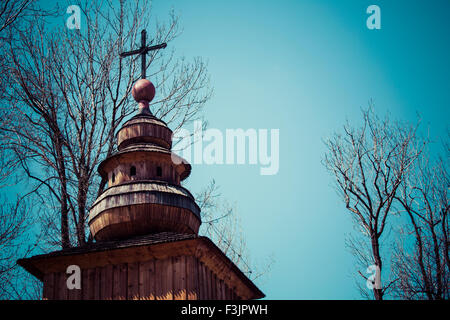 ZAKOPANE, Pologne - 11 MAI 2015 : Ancienne église Notre Dame de Czestochowa, construit en 1847, le plus ancien édifice religieux de la ville de MTI Banque D'Images