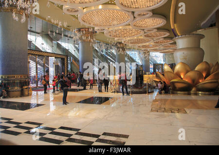 La Chine, Macao, Grand Lisboa Hotel, hall, Banque D'Images