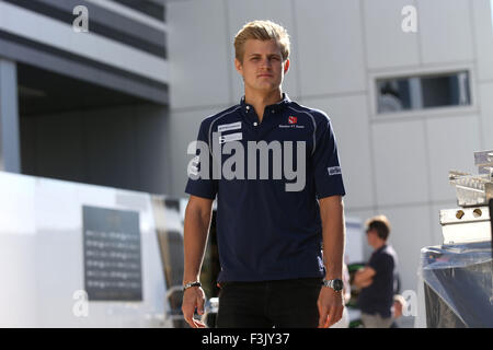 Sochi, Russie. 05Th Oct, 2015. Sport Automobile : Championnat du Monde de Formule 1 de la FIA 2015, Grand Prix de la Russie, # 9 Marcus Ericsson (SWE, Sauber F1 Team), Crédit photo : dpa alliance/Alamy Live News Banque D'Images