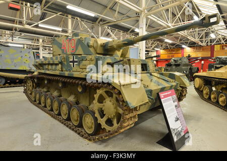 Un char allemand au Bovington Tank Museum à Bovington Banque D'Images