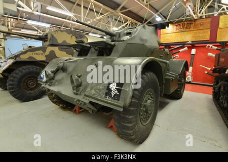 Une voiture blindée au Bovington Tank Museum à Bovington Banque D'Images