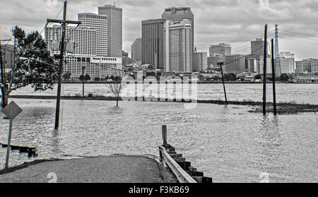 Vieux Alger en 2015, dix ans après l'Ouragan Katrina - La Nouvelle-Orléans, Louisiane Banque D'Images