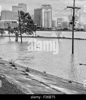 Vieux Alger en 2015, dix ans après l'Ouragan Katrina - La Nouvelle-Orléans, Louisiane Banque D'Images