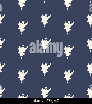 Transparente avec motif Halloween Fantômes Illustration de Vecteur