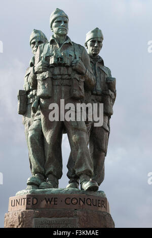 Mémorial Commando à Spean Bridge, Highlands, Lochaber, Ecosse, Royaume-Uni Banque D'Images