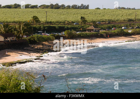 Ho'okipa Beach. Maui. Hawaii. Ho'okipa Beach Park, la maison d'origine du surf contemporain sur l'île de Maui, est l'un de l'île de bes Banque D'Images