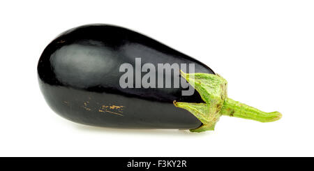 L'aubergine isolated on white Banque D'Images