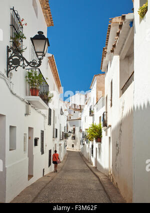 Jenny à Altea, Espagne. Banque D'Images