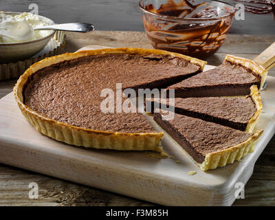 Tarte au chocolat Banque D'Images