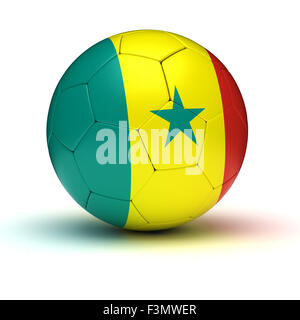 Football Sénégal (isolé avec clipping path) Banque D'Images