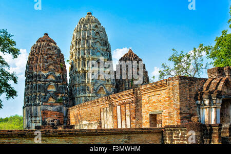 Wat Si Sawai, Sukhotahi - Parc historique de Sukhothai, Thaïlande Banque D'Images