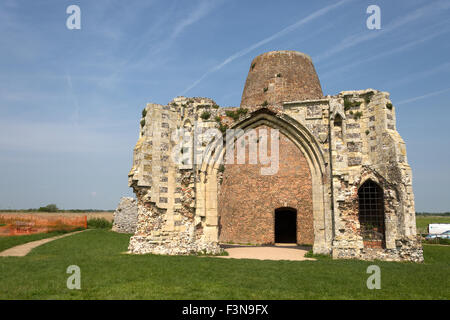 St Benet's Abbey, voûtes en pierre, dans les Norfolk Broads, Norfolk, Angleterre, Royaume-Uni, Europe. Situé sur la rivière Bure Norfolk Banque D'Images