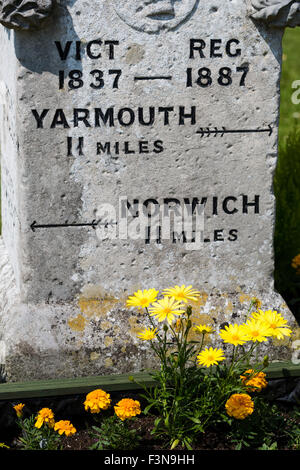 Directions dans les Norfolk Broads Angleterre UK Banque D'Images