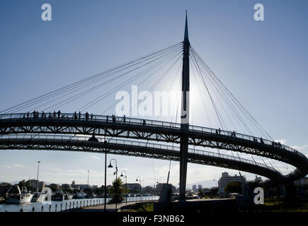 Pont de mer à Pescara (Italie) Banque D'Images