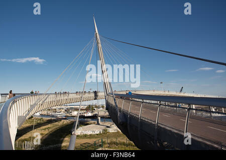 Pont de mer à Pescara (Italie) Banque D'Images