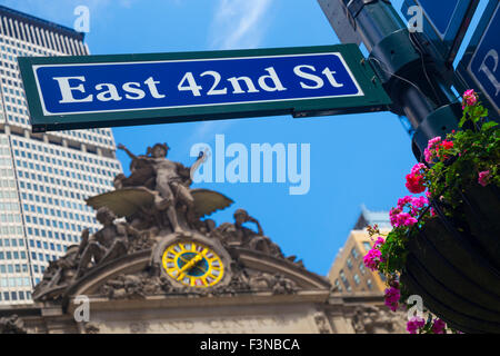 East 42nd Street Grand Central Terminal New York Banque D'Images