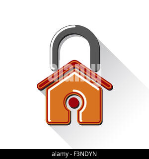 Maison verrouillée Banque D'Images