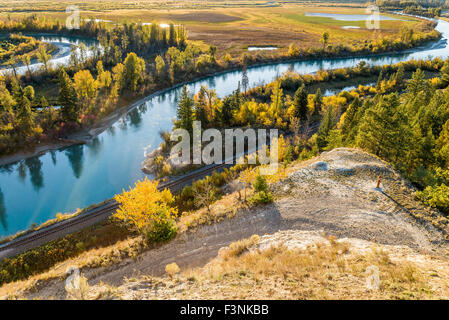 Vallée du fleuve Columbia, le Radium British Columbia, Canada Banque D'Images