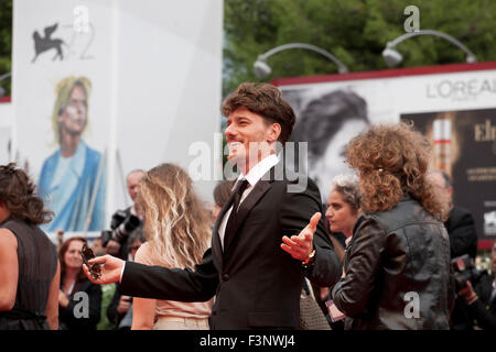 Folletto acteur Antonio à la projection de gala pour le film L'attesa au 72e Festival du Film de Venise, samedi 5 septembre 2015 Banque D'Images