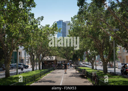 Une promenade à Tel Aviv, Israël Banque D'Images