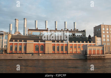 Moscou, Russie, le 18 juillet 2015 - N° 1 de la centrale de l'État nommé d'après. P. G. Smidovich - la plus ancienne centrale thermique de travail i Banque D'Images