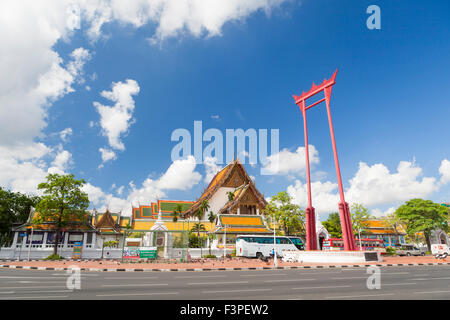 La balançoire géante, Sao Ching Cha, Phra Nakhon, Bangkok, Thaïlande Banque D'Images