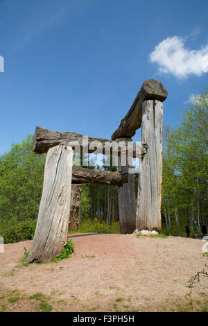 Grand fauteuil ; Sculpture Park Forêt de Dean ; UK Banque D'Images