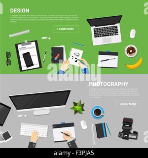 Télévision des concepts de design de processus créatif Illustration de Vecteur
