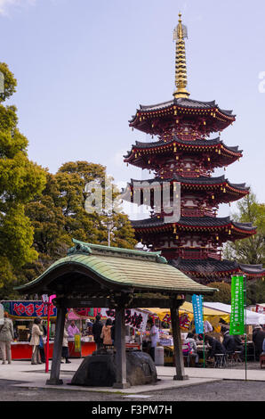 Pagode de Kawasaki Daishi (Heiken-ji) à Kawasaki, Kanagawa Prefecture, Japan Banque D'Images